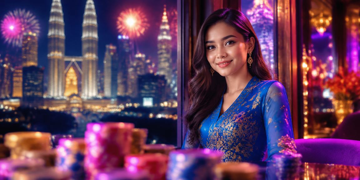 Suasana kasino dan pertaruhan di Kuala Lumpur dengan fesyen baju kurung